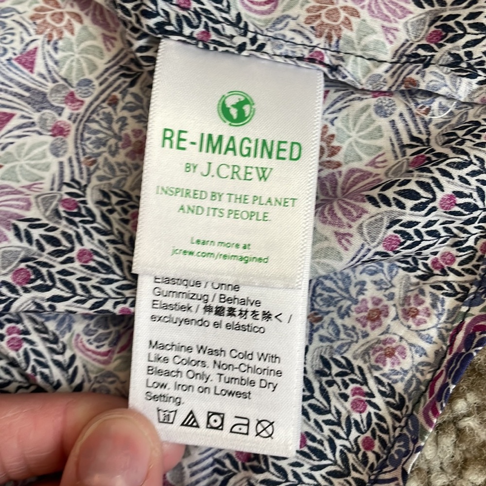NWT J.Crew Made With Liberty Fabric Strappy Floral Blouse - Picture 5 of 7